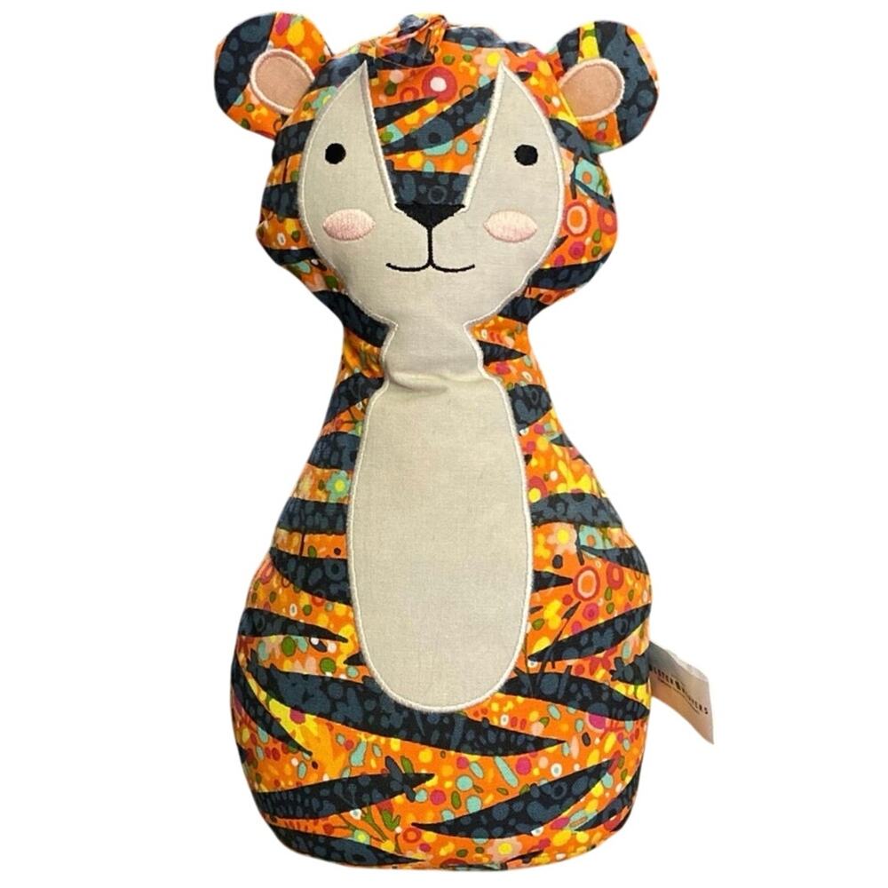 Ulster Weavers Tiger Door Stop with hanger colorful pattern fabric Jungle Safari
